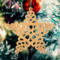 Handcrafted Victorian Style Fretwork Star Christmas Tree Ornament - Made In USA
